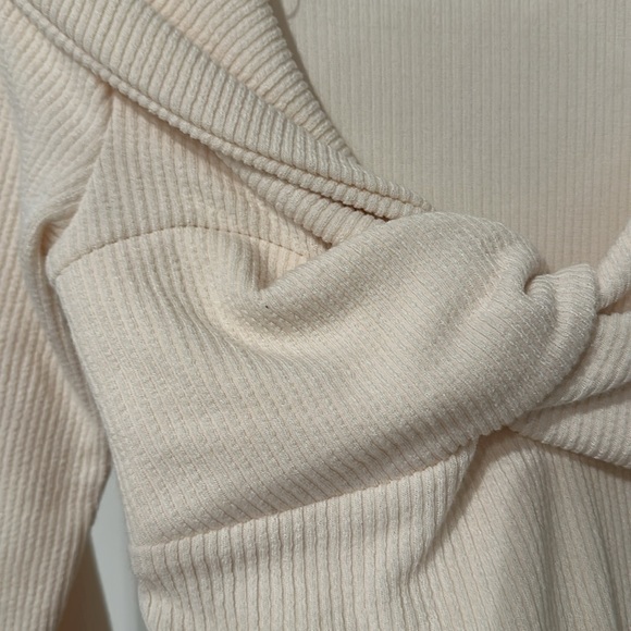 ASTR the Label ivory Iggy ribbed sweater bodysuit | small - Picture 4 of 4